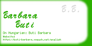 barbara buti business card